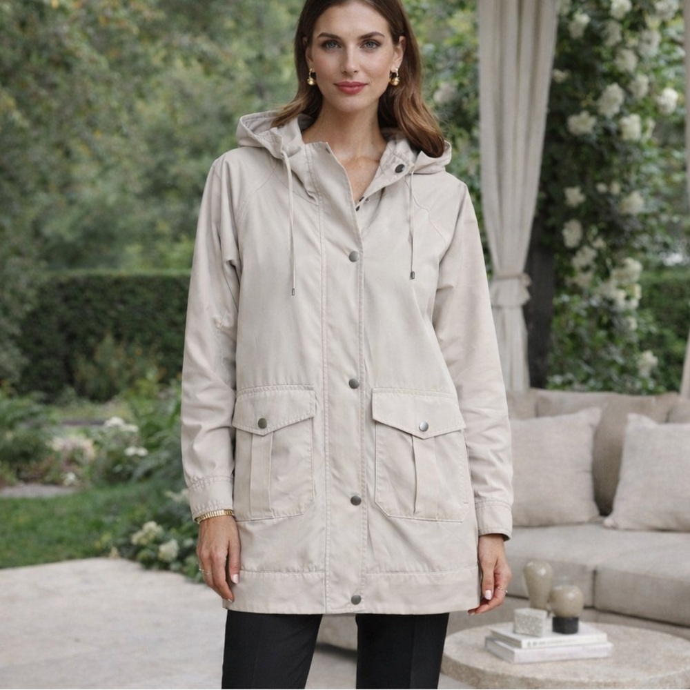 Weekend Max Mara Hooded Utility Jacket Size 8